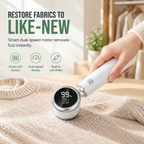 ✨ Rechargeable Fabric Shaver & Lint Remover – Smart LED Display, 2 Speeds, Type-C Charging, 800mAh Battery