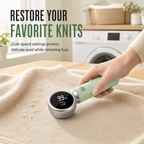 ✨ Rechargeable Fabric Shaver & Lint Remover – Smart LED Display, 2 Speeds, Type-C Charging, 800mAh Battery