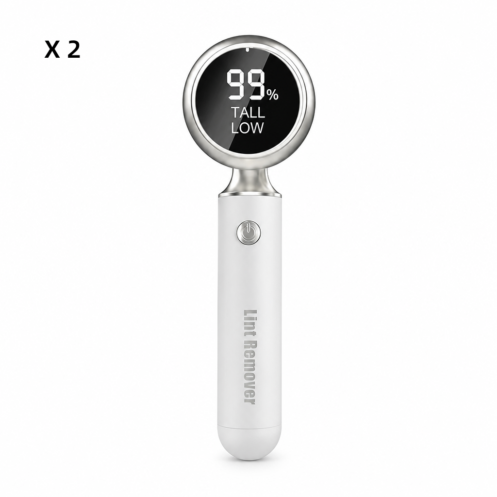 ✨ Rechargeable Fabric Shaver & Lint Remover – Smart LED Display, 2 Speeds, Type-C Charging, 800mAh Battery