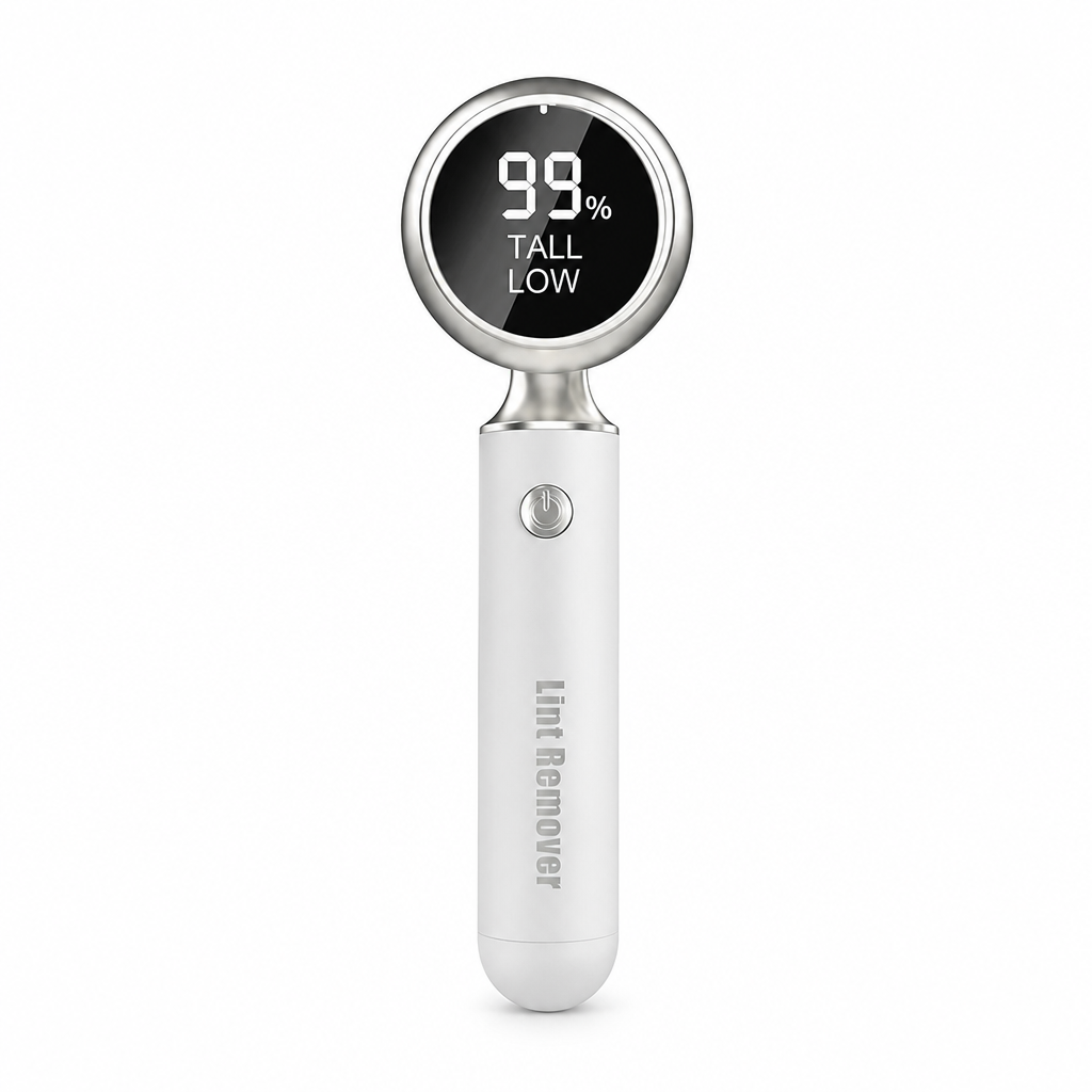 ✨ Rechargeable Fabric Shaver & Lint Remover – Smart LED Display, 2 Speeds, Type-C Charging, 800mAh Battery