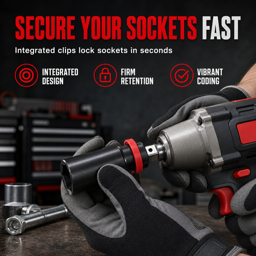 Tired Of Sockets Falling Off Your Impact Wrench? Heavy-Duty Socket Retaining Clips For Secure, Quick Setup