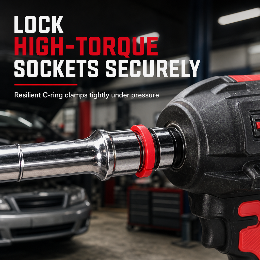 Tired Of Sockets Falling Off Your Impact Wrench? Heavy-Duty Socket Retaining Clips For Secure, Quick Setup