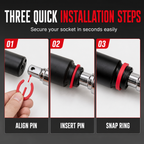 Tired Of Sockets Falling Off Your Impact Wrench? Heavy-Duty Socket Retaining Clips For Secure, Quick Setup