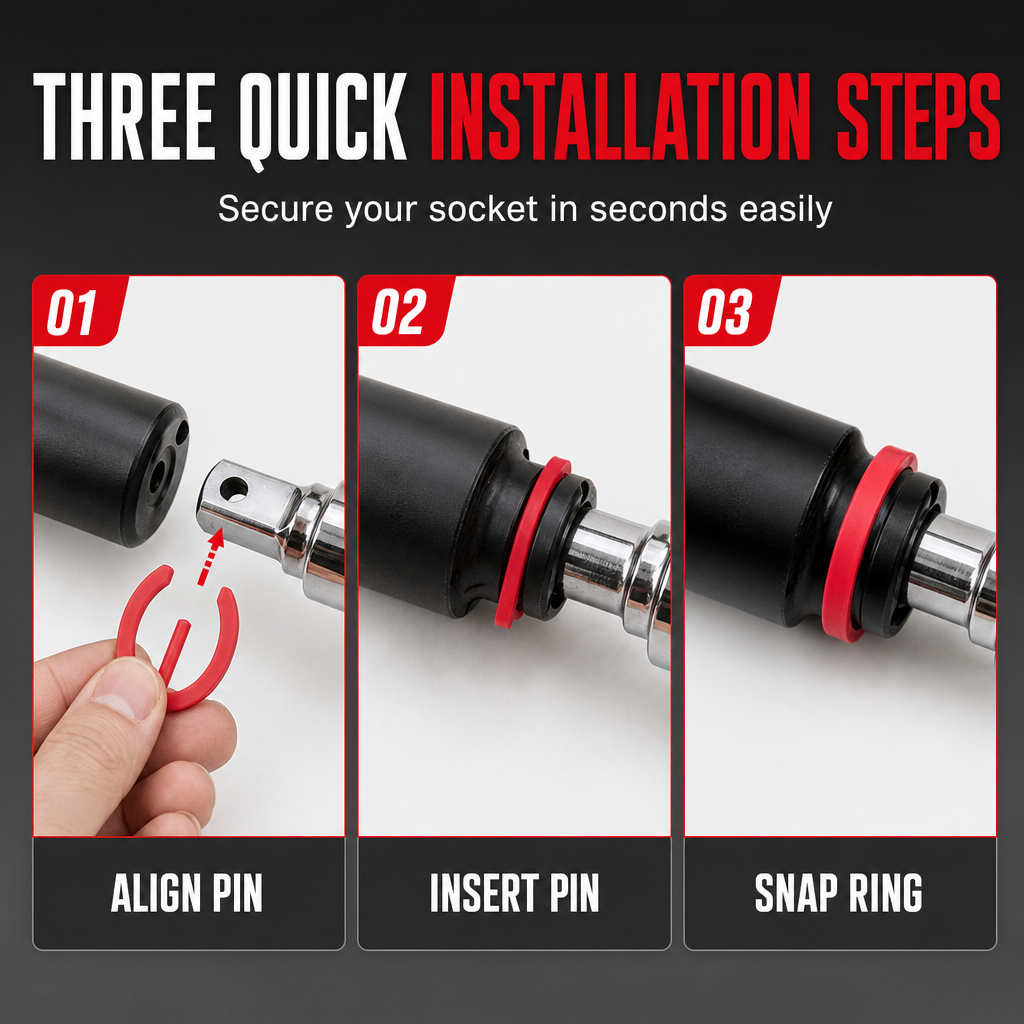 Tired Of Sockets Falling Off Your Impact Wrench? Heavy-Duty Socket Retaining Clips For Secure, Quick Setup