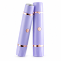 Portable Electric Hair Remover – Dual Head Body & Bikini Trimmer, Gentle Mesh Blades, Safety Guards for Sensitive Skin, Painless Smooth Hair Removal