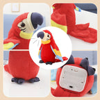 🔥LIMITED TIME 49% OFF! 🦜Interactive Talking Parrot Plush Toy, Repeats What You Say, Electronic Stuffed Bird Toy for Kids