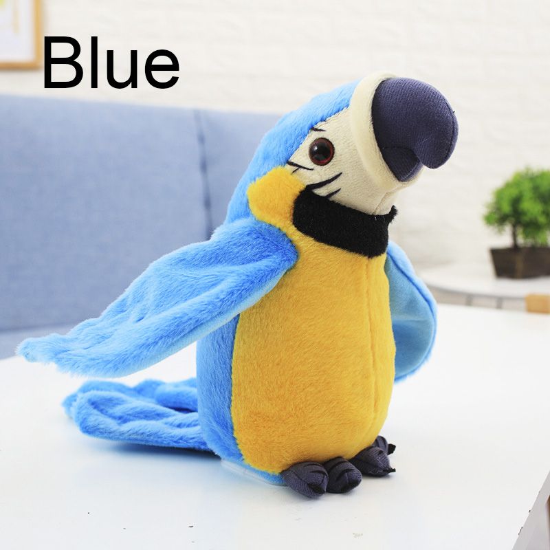 🔥LIMITED TIME 49% OFF! 🦜Interactive Talking Parrot Plush Toy, Repeats What You Say, Electronic Stuffed Bird Toy for Kids
