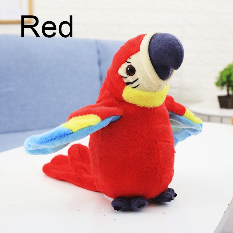 🔥LIMITED TIME 49% OFF! 🦜Interactive Talking Parrot Plush Toy, Repeats What You Say, Electronic Stuffed Bird Toy for Kids