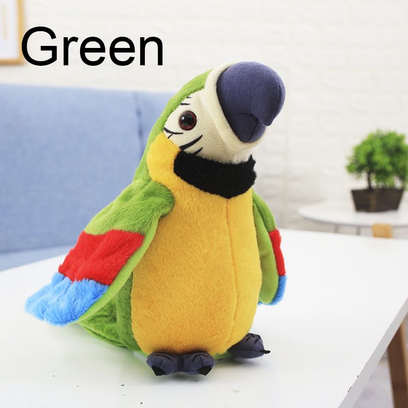 🔥LIMITED TIME 49% OFF! 🦜Interactive Talking Parrot Plush Toy, Repeats What You Say, Electronic Stuffed Bird Toy for Kids