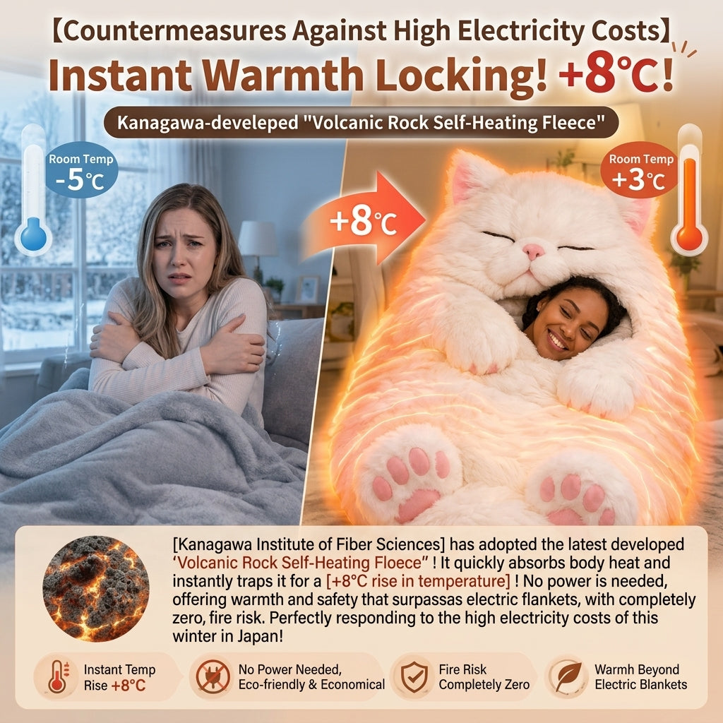 🔥Hot Seller🐱Warm Plush Cat-Themed Sleeping Bag for Adults｜Thick Winter Wearable Sleep Bag!