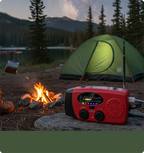 ⚠️When Power Goes Out, Stay Connected! Portable Solar Hand Crank Emergency Radio with Weather Alerts & Phone Charger