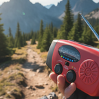 ⚠️When Power Goes Out, Stay Connected! Portable Solar Hand Crank Emergency Radio with Weather Alerts & Phone Charger