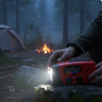 ⚠️When Power Goes Out, Stay Connected! Portable Solar Hand Crank Emergency Radio with Weather Alerts & Phone Charger